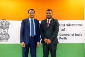 INSV Tarini crew felicitated in Perth for inspiring naval expedition