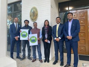 Cycling for a Cause  Sahil Jha honoured in Canberra for Save Soil journey