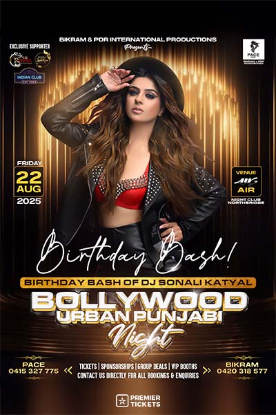 Bollywood Urban Punjabi Night 2025 – Perth