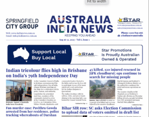 Australia India News — August 16-31, 2025