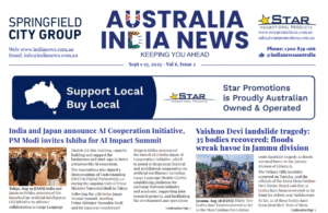Australia India News Sept 1-15, 2025