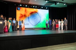 High Commissioner Gopal Baglay leads community in Vande Mataram recitation
