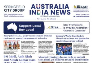 Australia India News – Nov 1-15, 2025