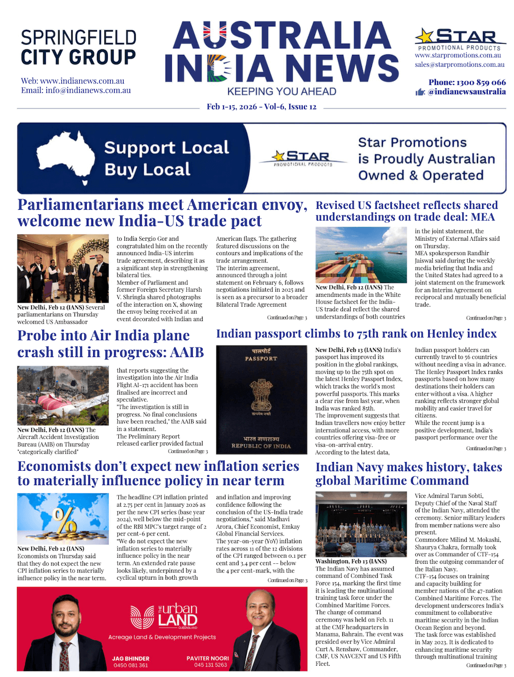 Australia India News – Feb 16-28, 2026