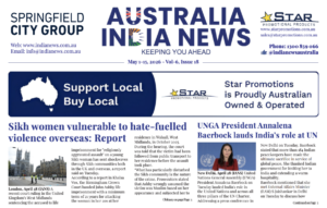 Australia India News – May 1-15, 2026