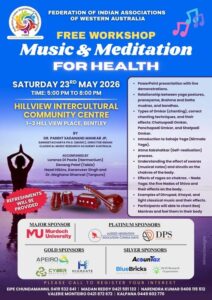 FIAWA to host music and meditation workshop in Perth