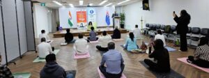 Consulate marks countdown to International Day of Yoga with wellness session