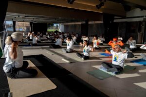 Melbourne marks International Day of Yoga at Albert Park Lake