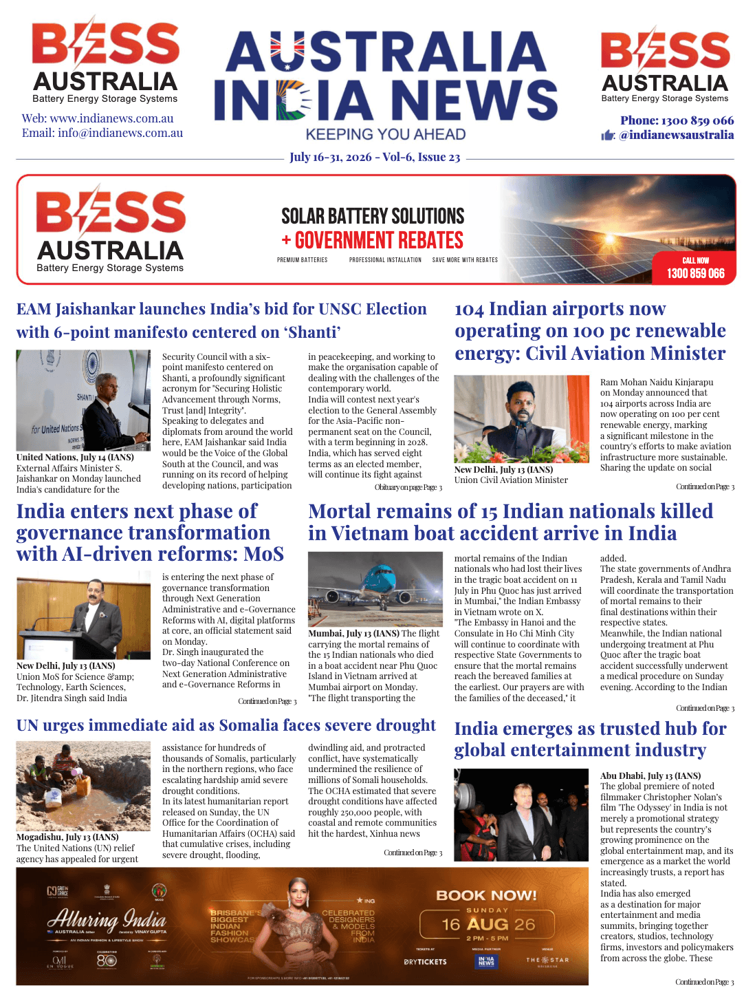 Our Current Issue India News-July 16-31-2026