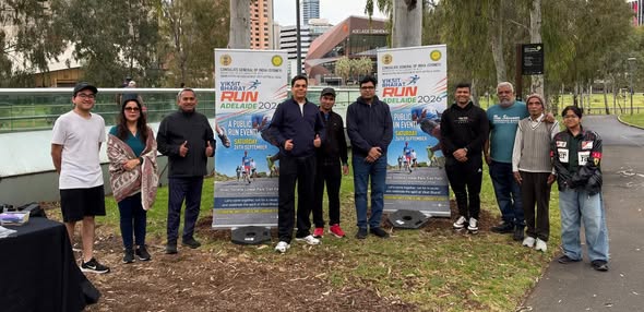Adelaide run promotes Viksit Bharat vision