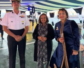 Indian community welcomes Coast Guard ship Shaurya in Perth