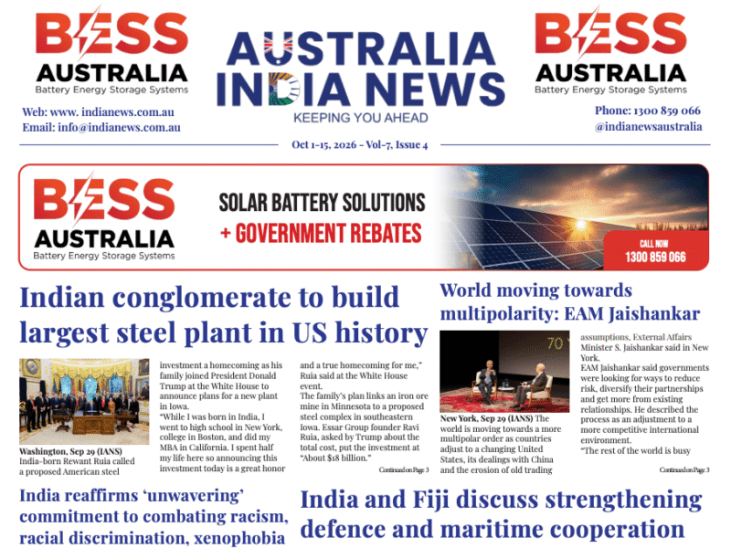 Australia India News – Oct 1-15, 2026