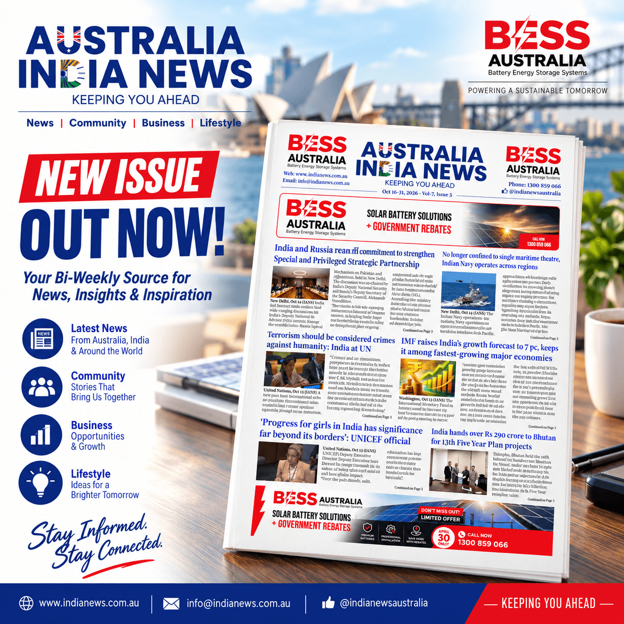 latest Australia India News issue Oct 2026